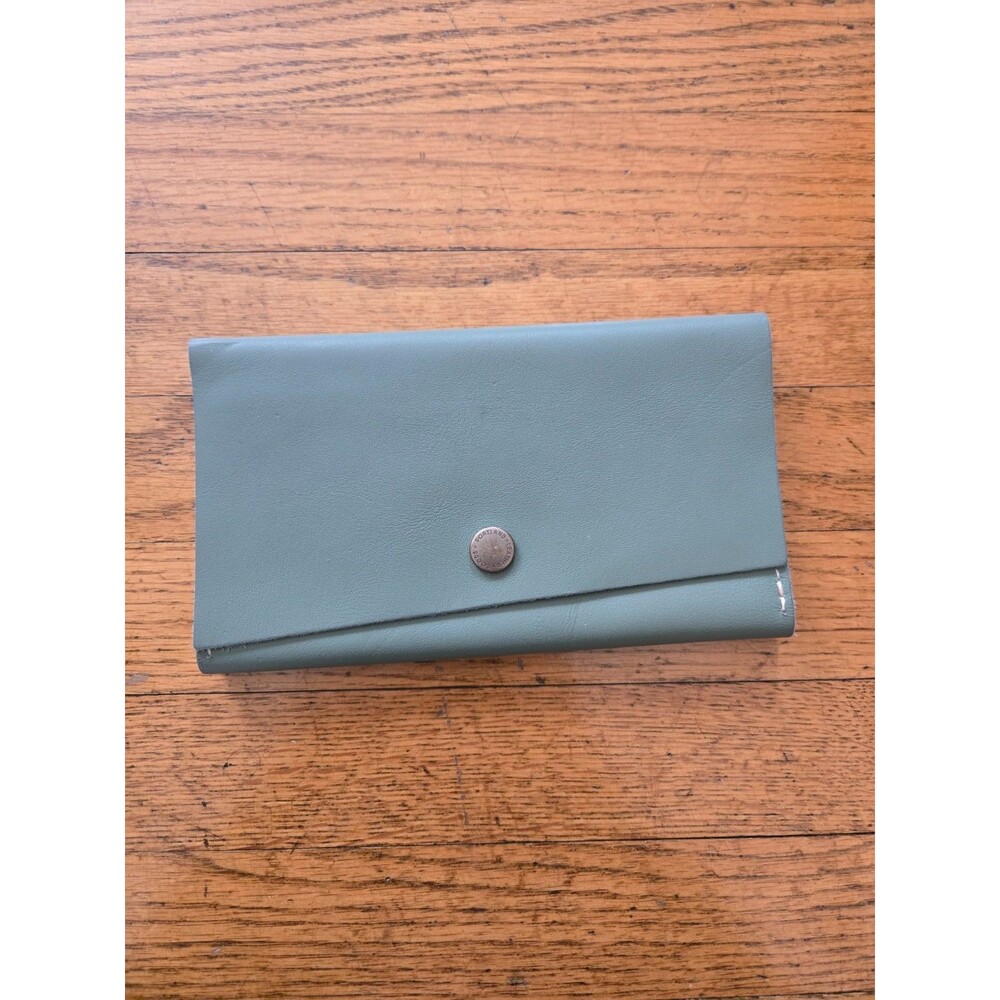 Portland Leather Goods Brushed Green Rancher Trifold Wallet